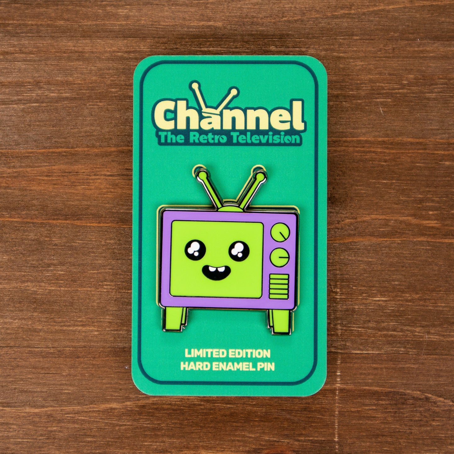 Channel the Retro Television Lilac Volume Limited Edition Enamel Pin