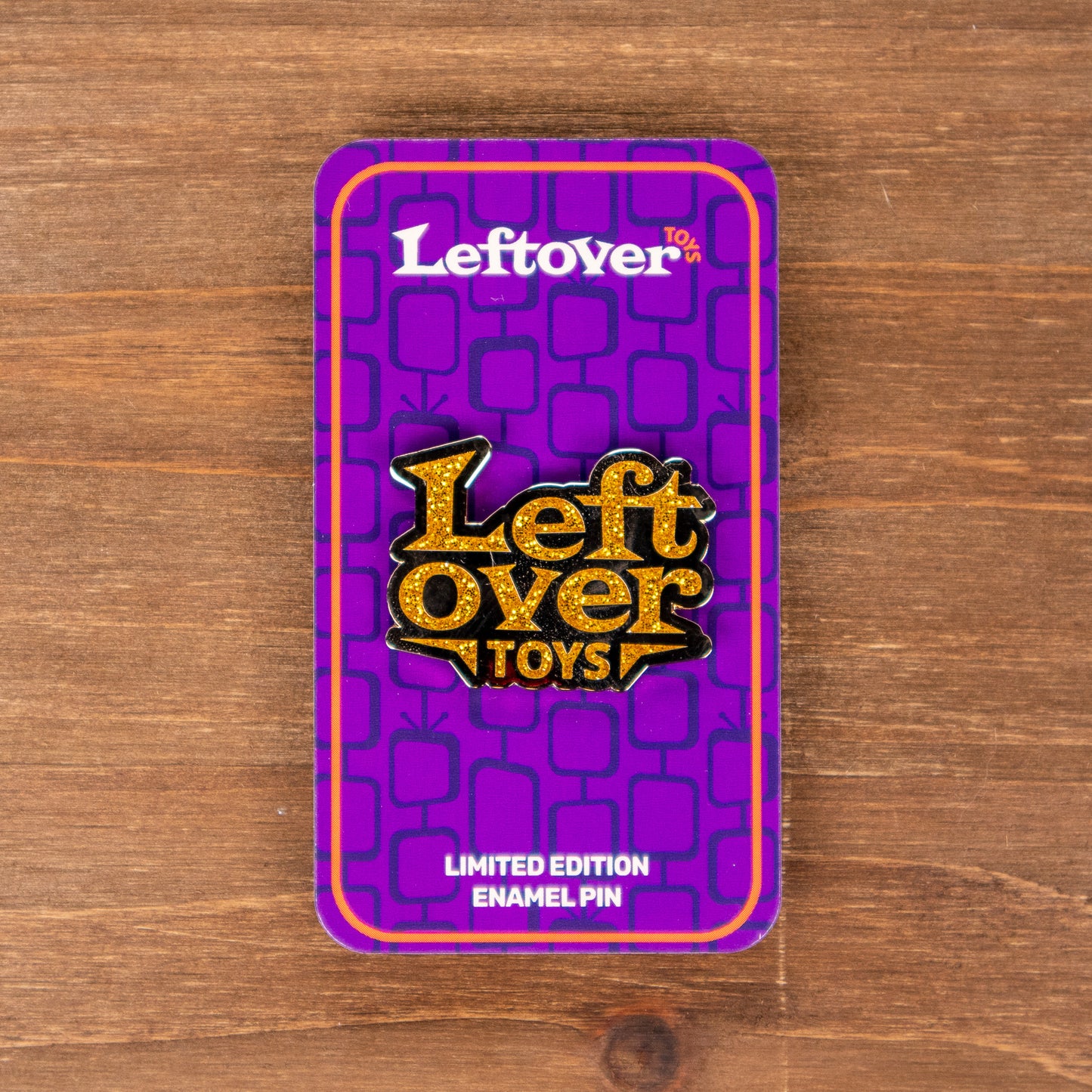 Leftover Toys Logo Treasure Hunter Limited Edition Enamel Pin