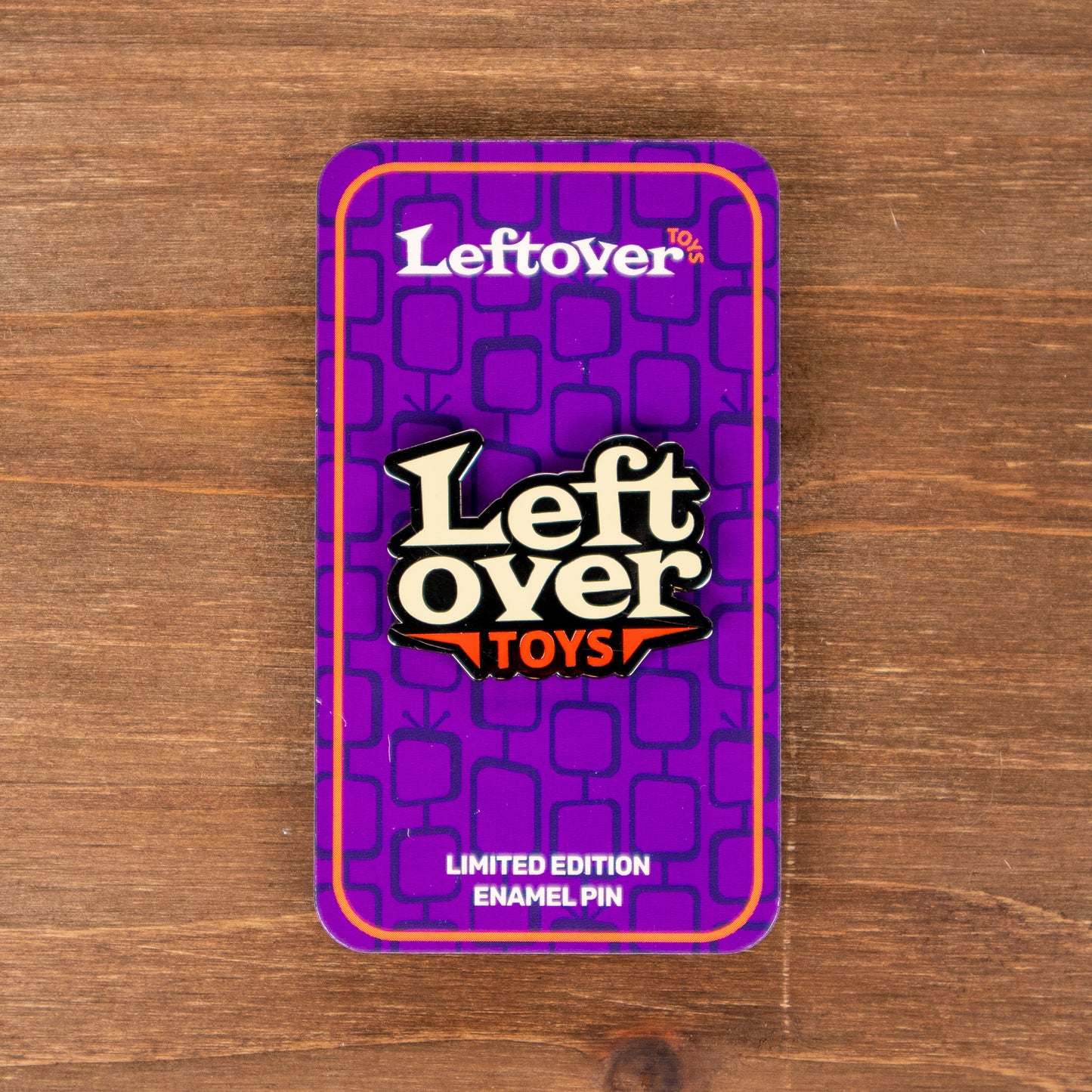 Leftover Toys Logo Cream Edition Enamel Pin