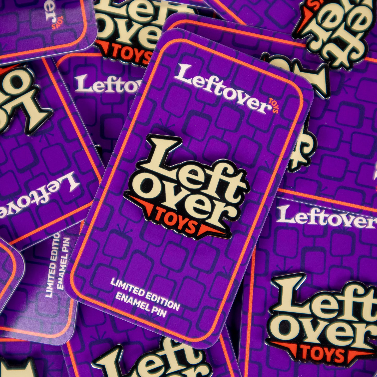 Leftover Toys Logo Cream Edition Enamel Pin