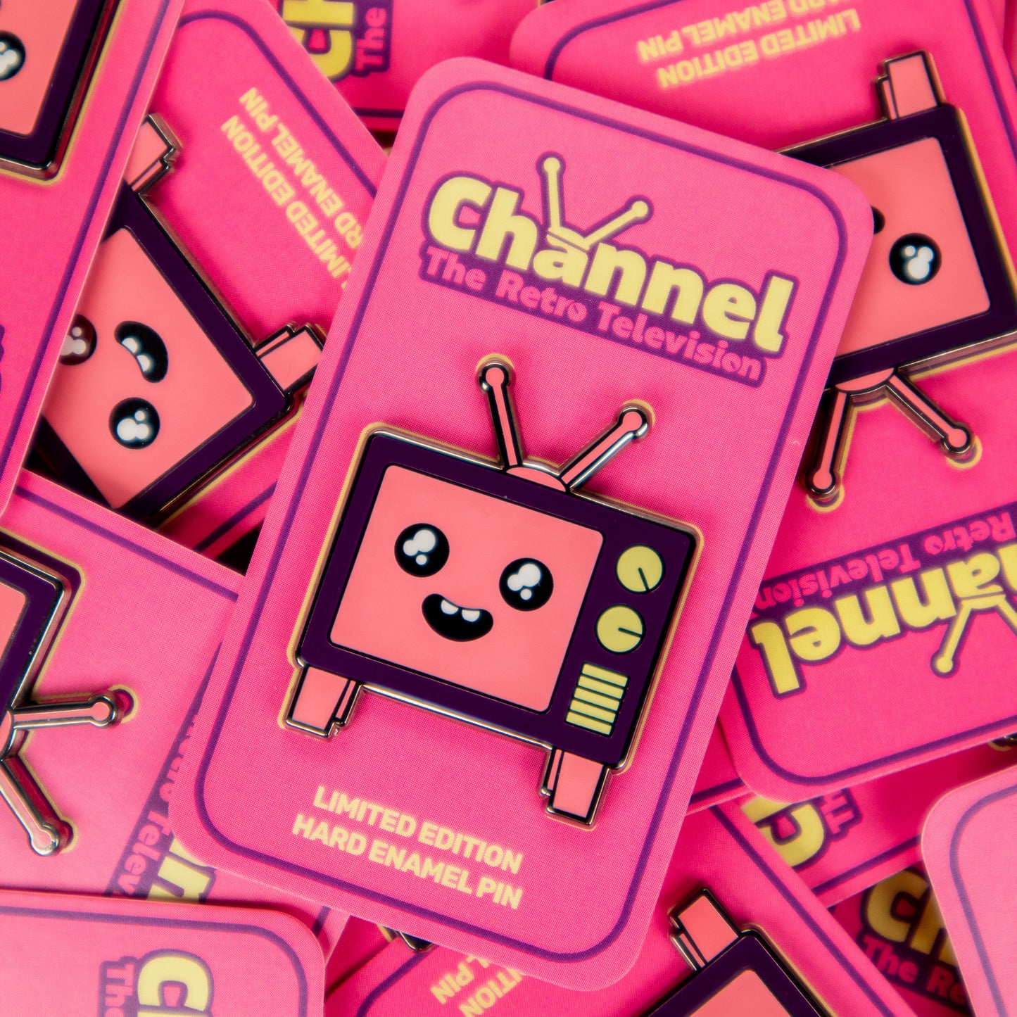 Original Edition - Channel the Retro Television Enamel Pin