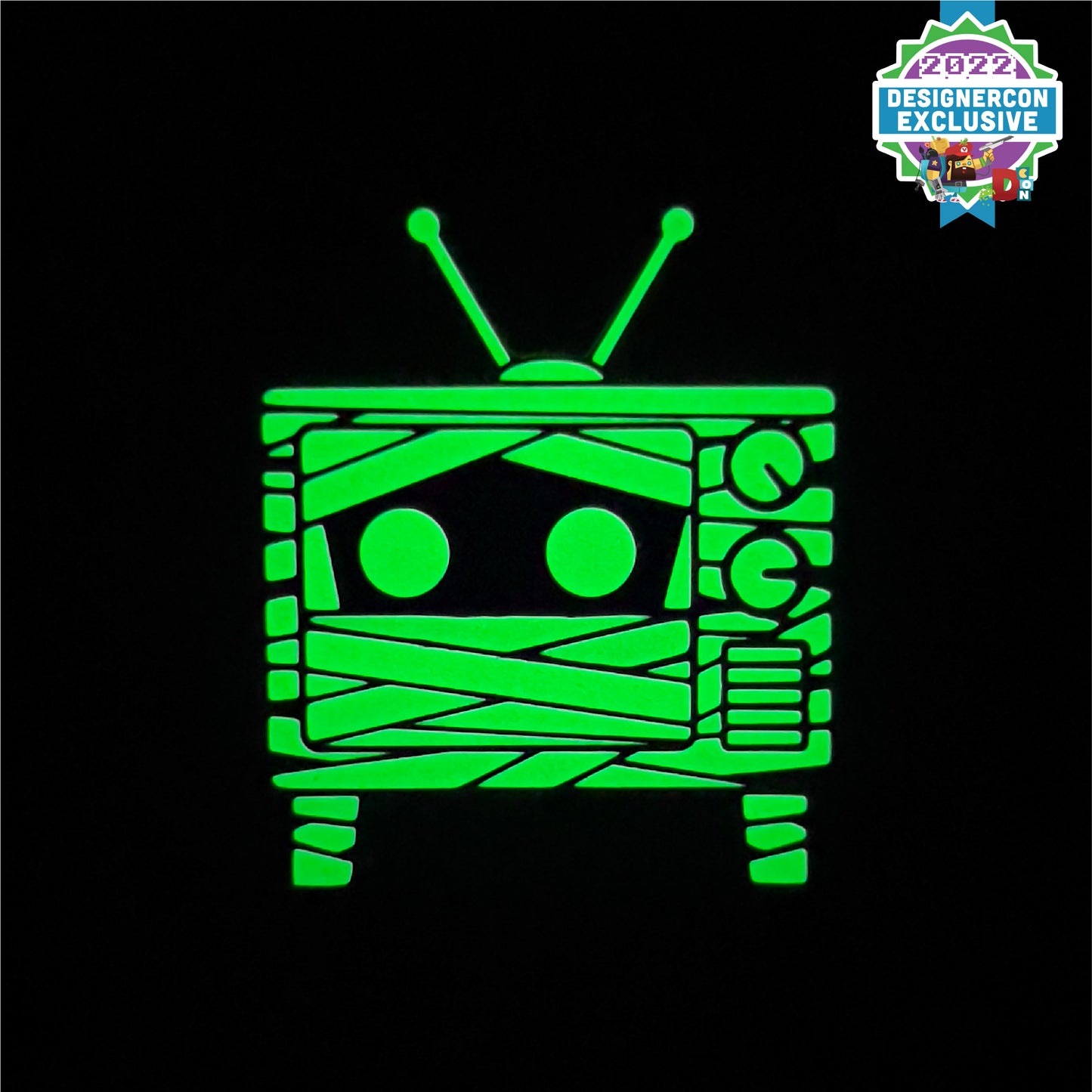Channel's Curse - Channel the Retro Television Enamel Pin