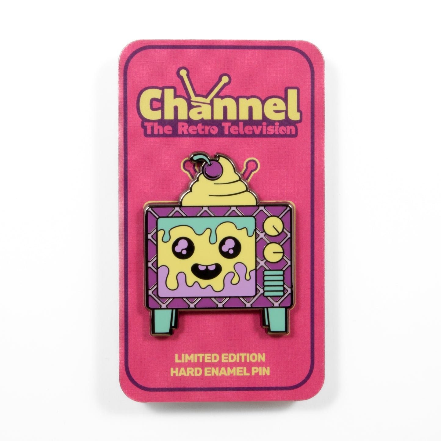 Sundae Television (Pastel) - Channel the Retro Television Enamel Pin