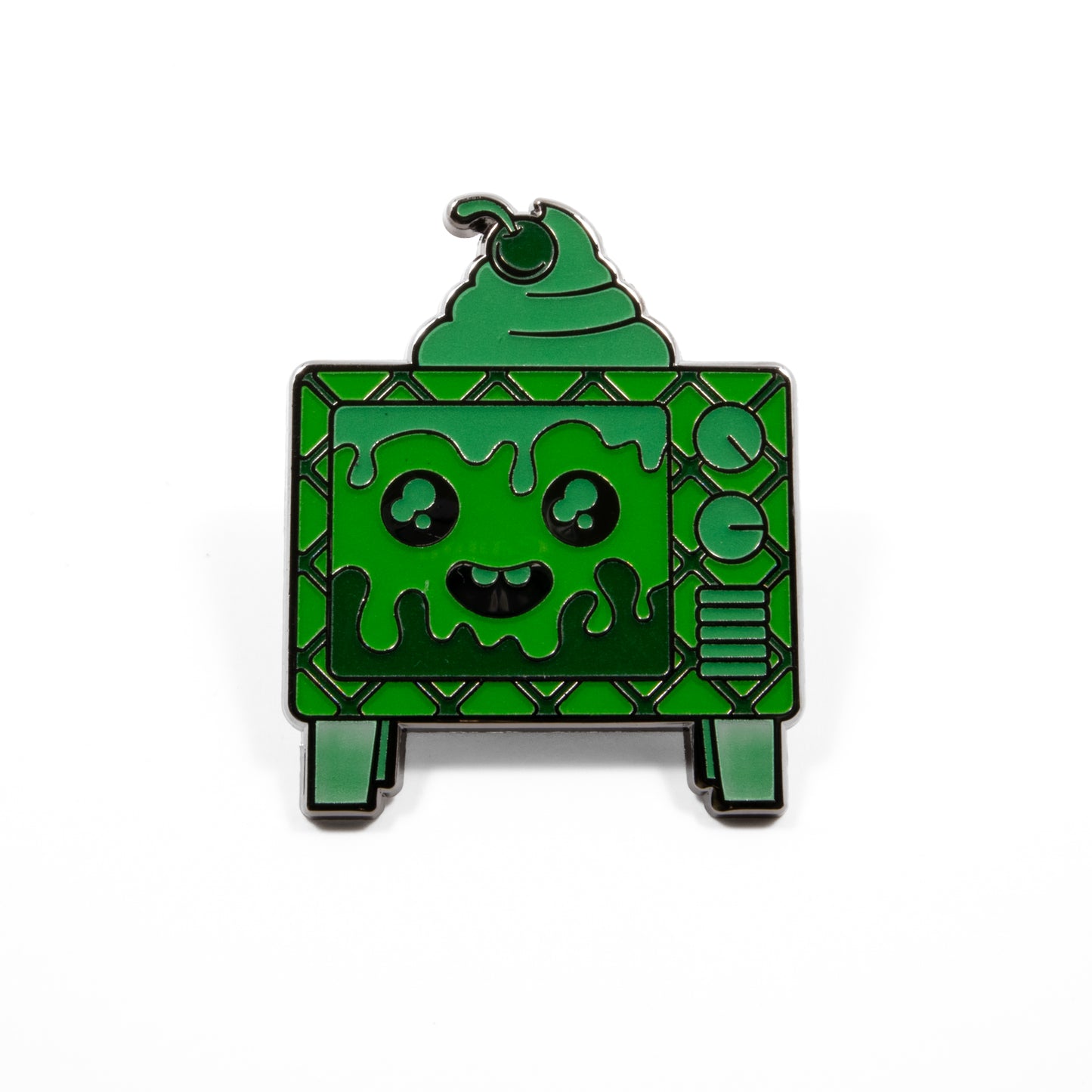 Sundae Television (Spoiled) - Channel the Retro Television Enamel Pin