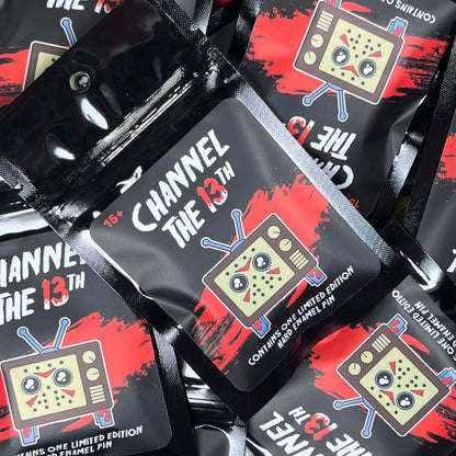 Channel the 13th - Channel the Retro Television Enamel Pin