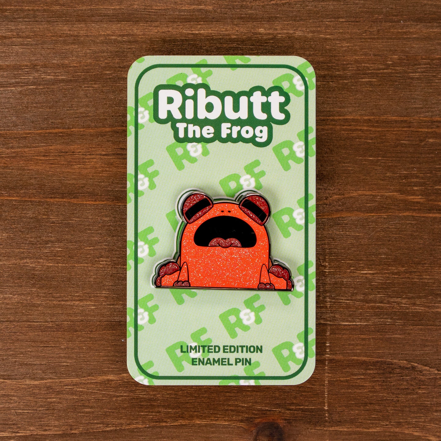 Ributt the Frog Ruby Limited Edition Enamel Pin
