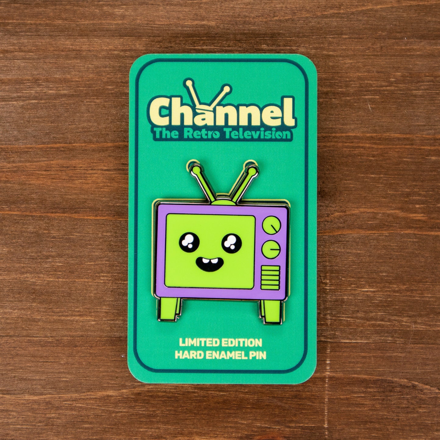 Lilac Volume - Channel the Retro Television Enamel Pin