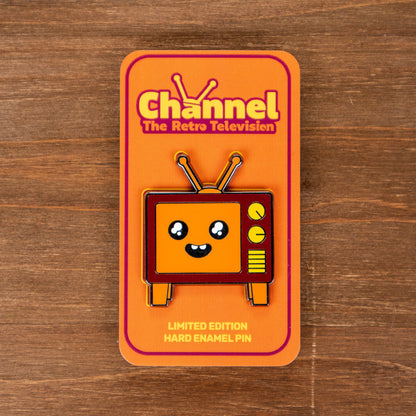 Primetime - Channel the Retro Television Enamel Pin