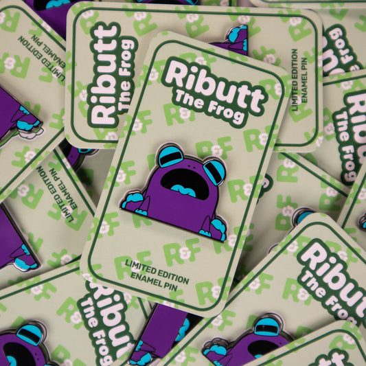 Ributt the Frog Wildberry Tart Limited Edition Enamel Pin