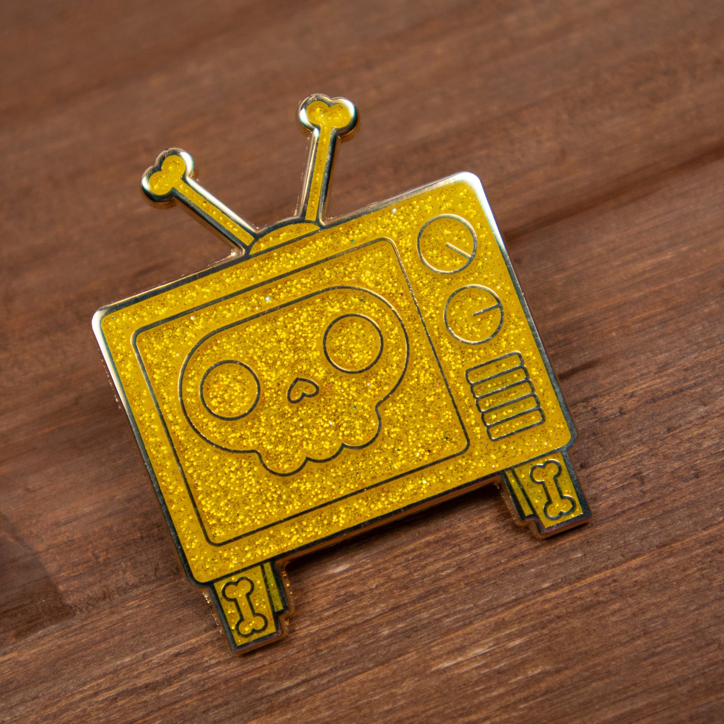 Dead Air - Channel the Retro Television Enamel Pin