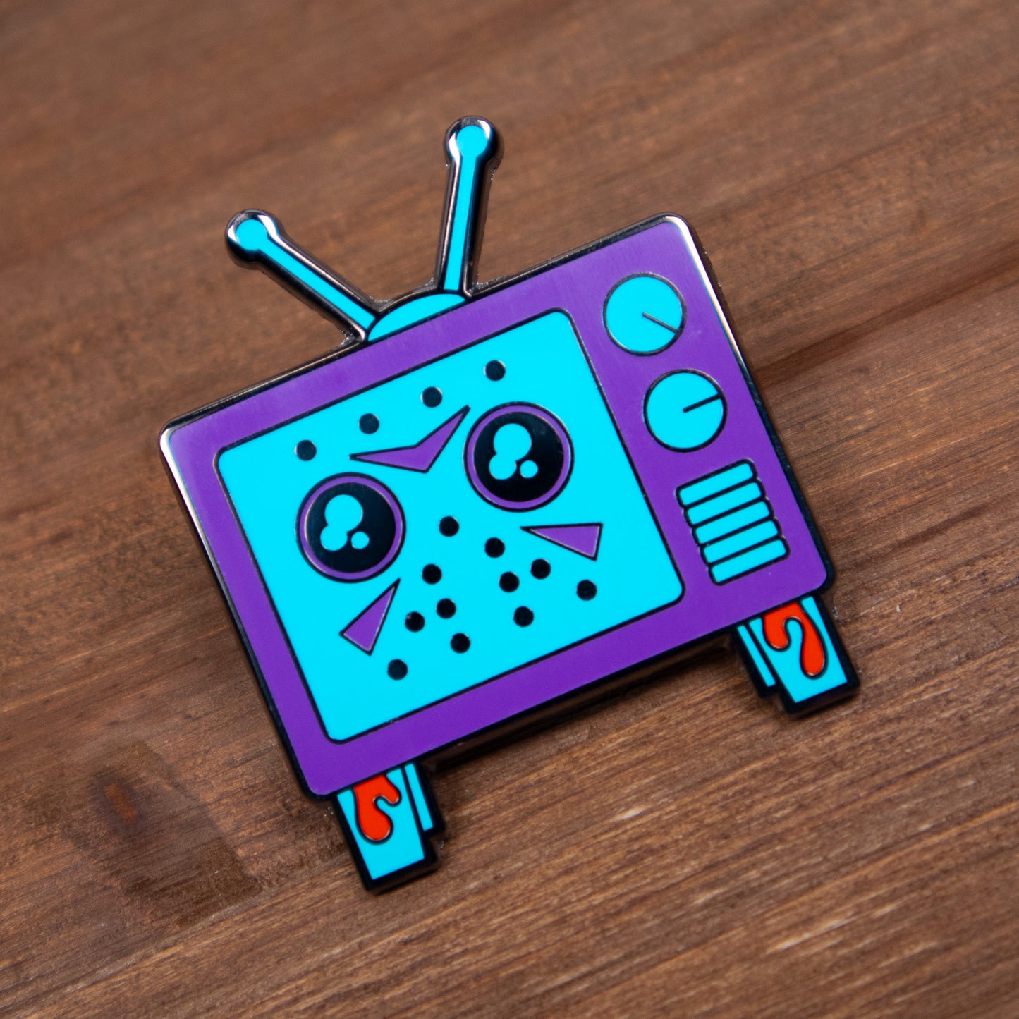 Channel the 13th - Channel the Retro Television Enamel Pin