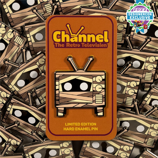 Channel the Retro Television Mummy Mayhem Limited Edition Enamel Pin