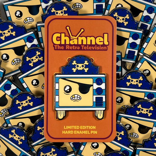 Channel the Retro Television Perilous Pirate Limited Edition Enamel Pin