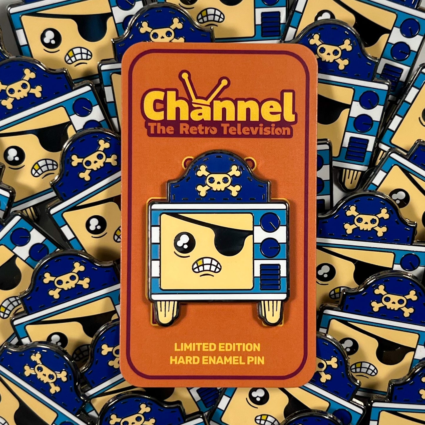 Perilous Pirate - Channel the Retro Television Enamel Pin