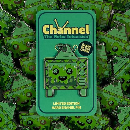 Sundae Television (Spoiled) - Channel the Retro Television Enamel Pin