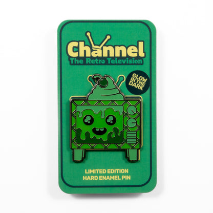 Sundae Television (Spoiled) - Channel the Retro Television Enamel Pin