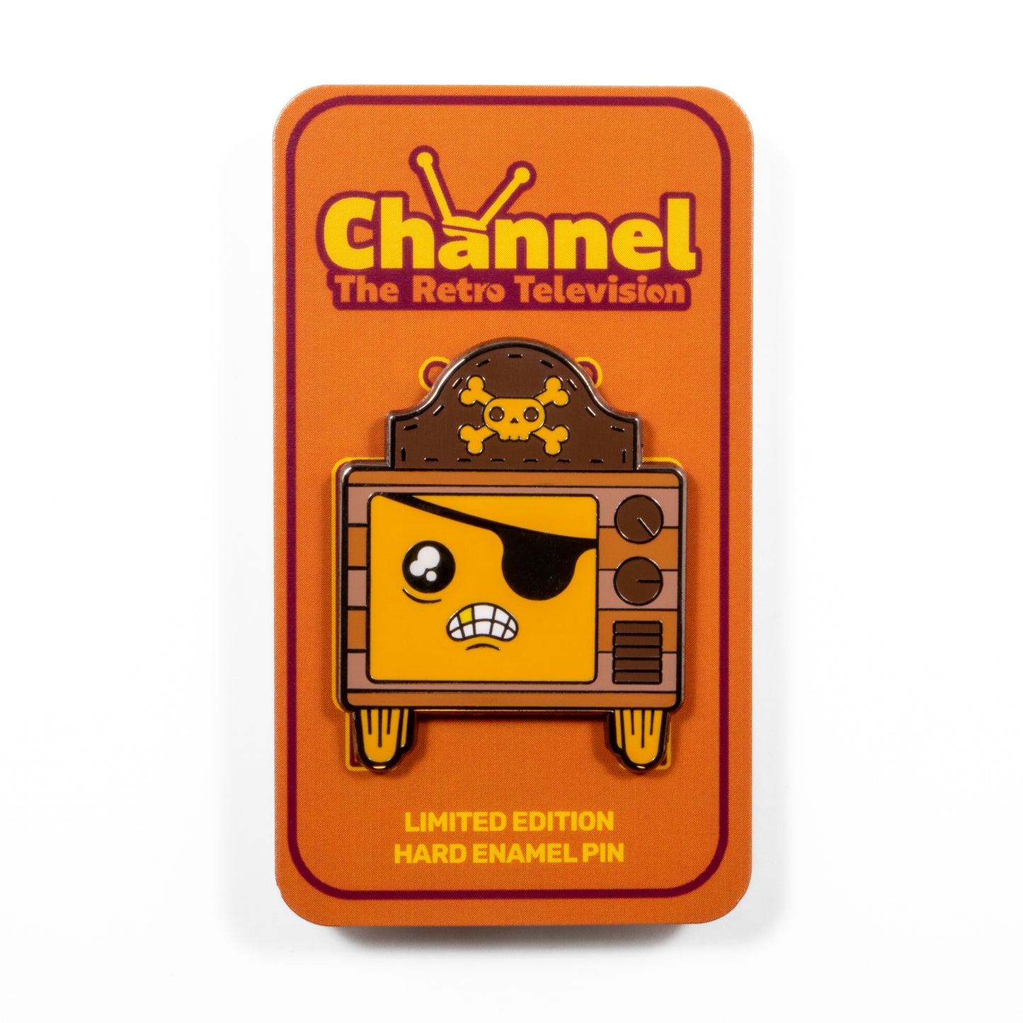 Rated Arrggh - Channel the Retro Television Enamel Pin
