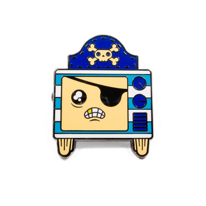 Perilous Pirate - Channel the Retro Television Enamel Pin