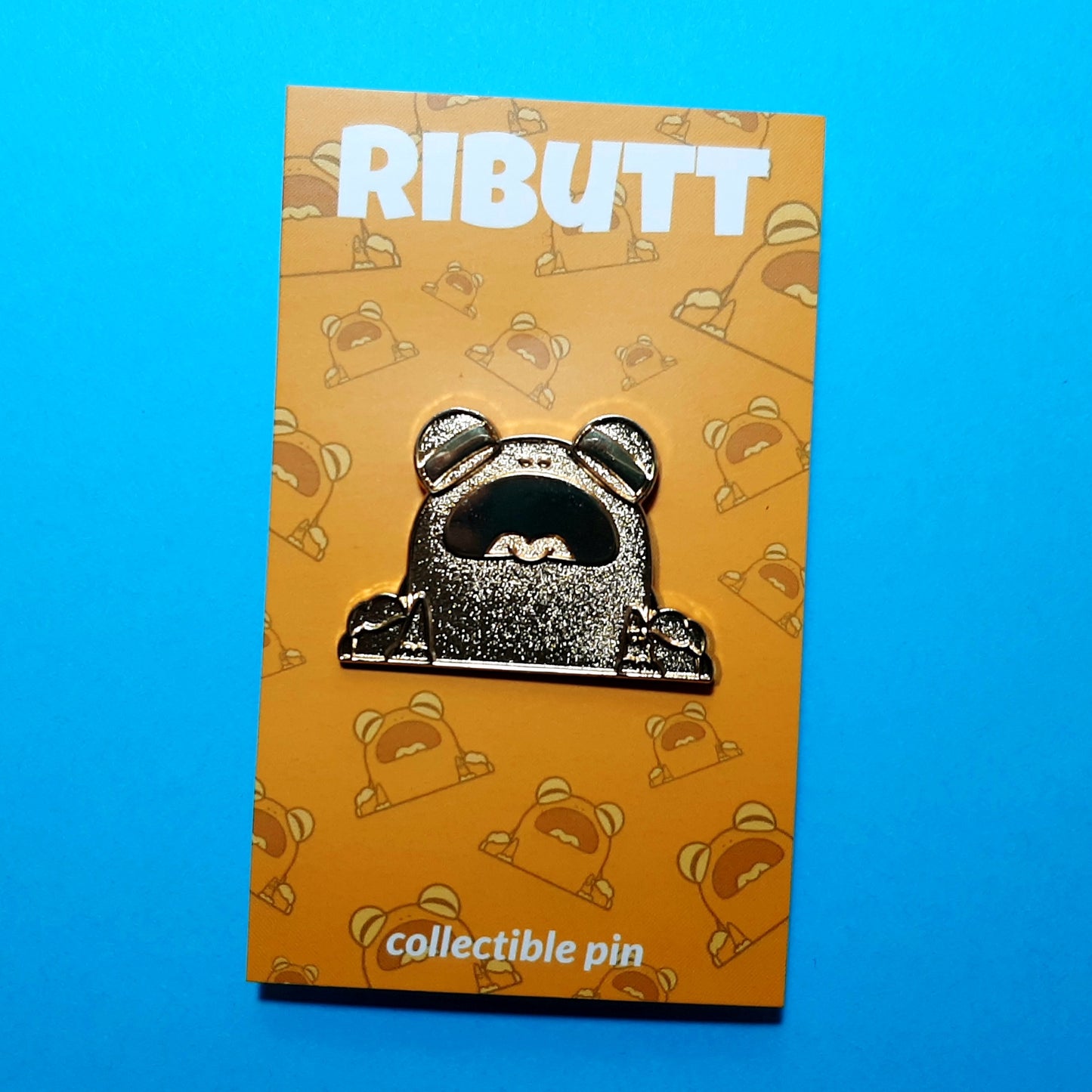 Gold - Ributt the Frog Enamel Pin