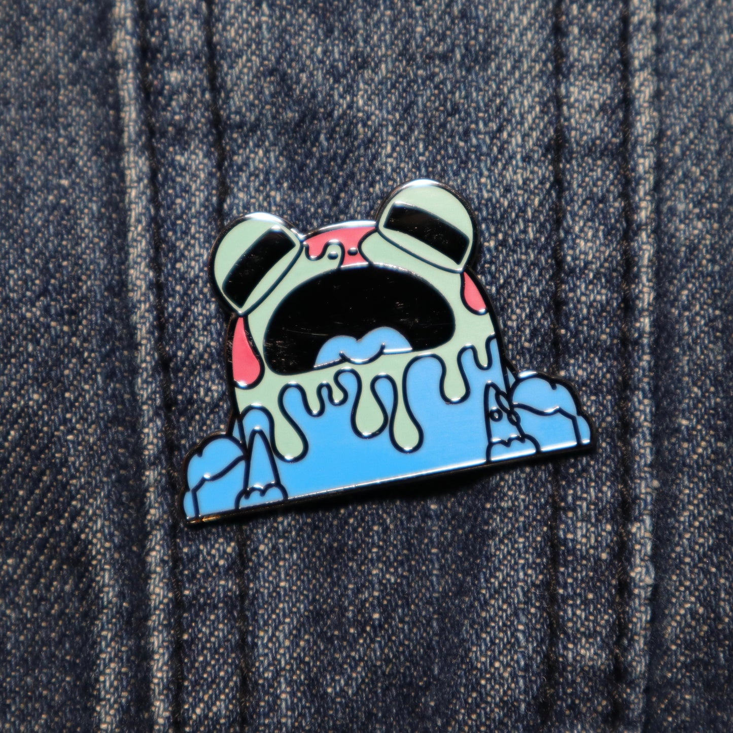 Dripping Mess (Original) - Ributt the Frog Enamel Pin