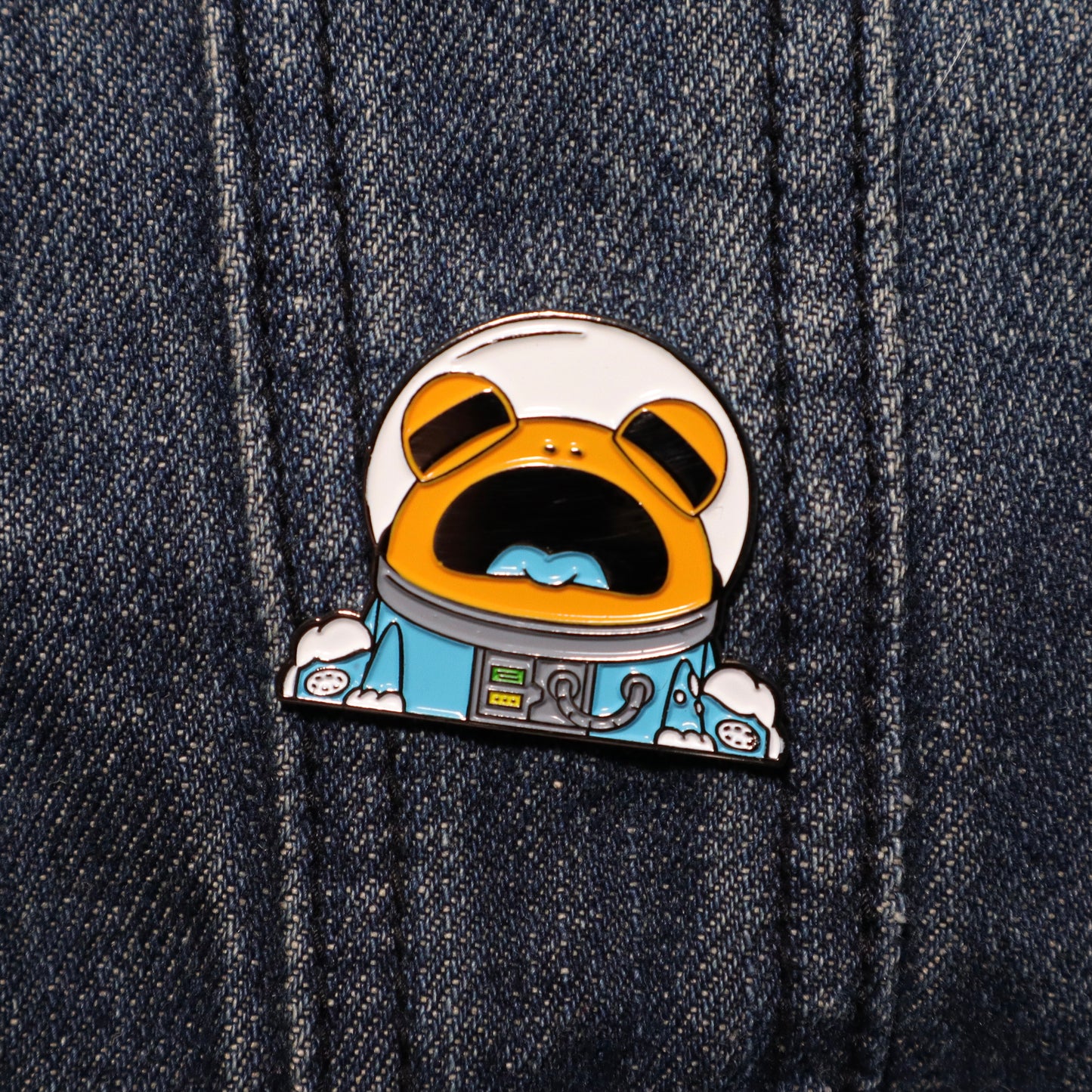 Astro Frog (Blue Suit) - Ributt the Frog Enamel Pin