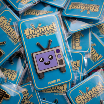 Super Button Masher - Channel the Retro Television Enamel Pin