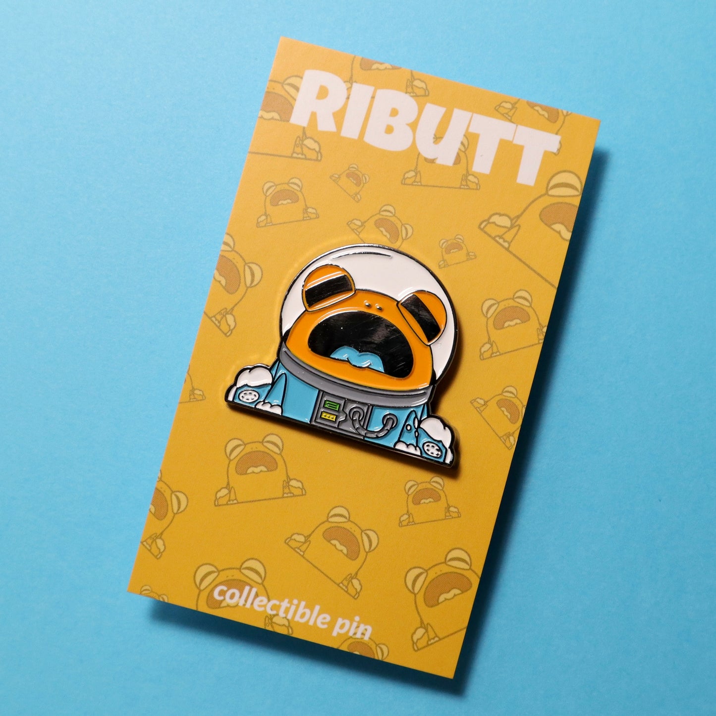 Astro Frog (Blue Suit) - Ributt the Frog Enamel Pin