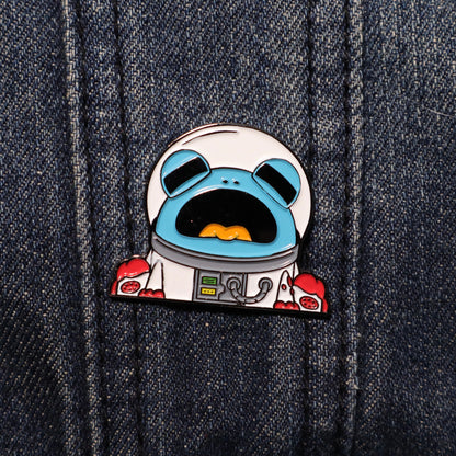 Astro Frog (White Suit) - Ributt the Frog Enamel Pin