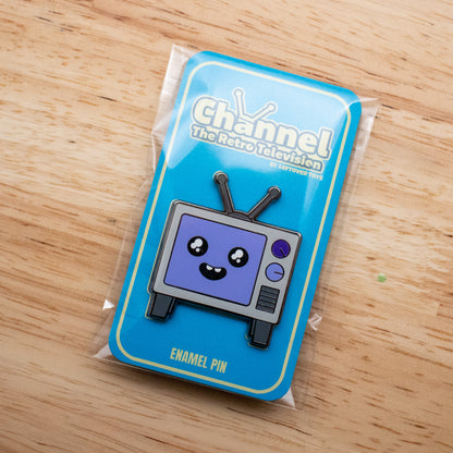 Super Button Masher - Channel the Retro Television Enamel Pin